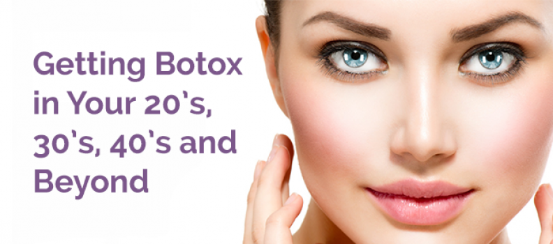You can reach out for botox in your 20s, 30s and 40s too!